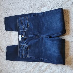 EUC Frame Denim Le High Skinny Dublin Chew dark wash jeans size 26